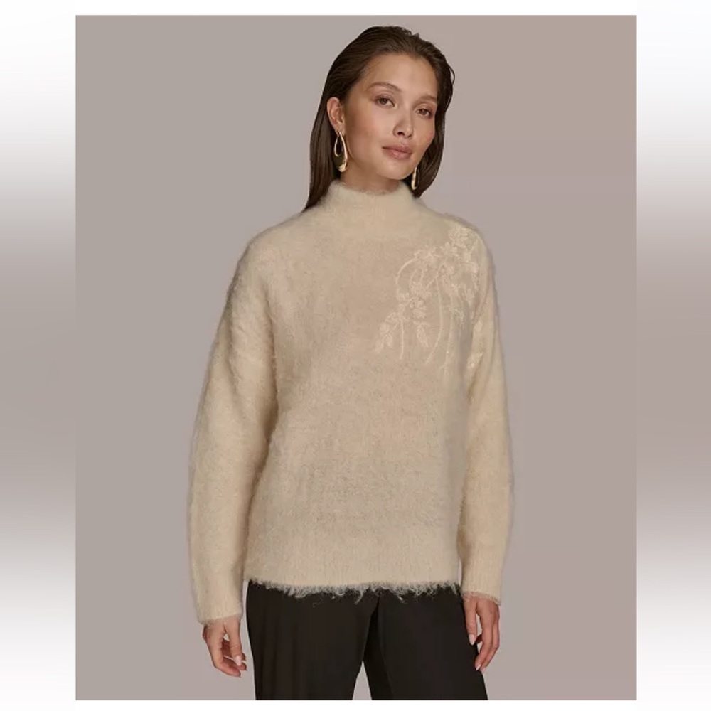 Donna Karan New York
Women's Sequin-Appliqué Mock Neck Sweater